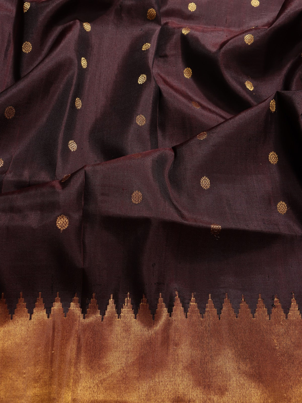 Brown Stripes Pure Modal Silk Saree (Swara)