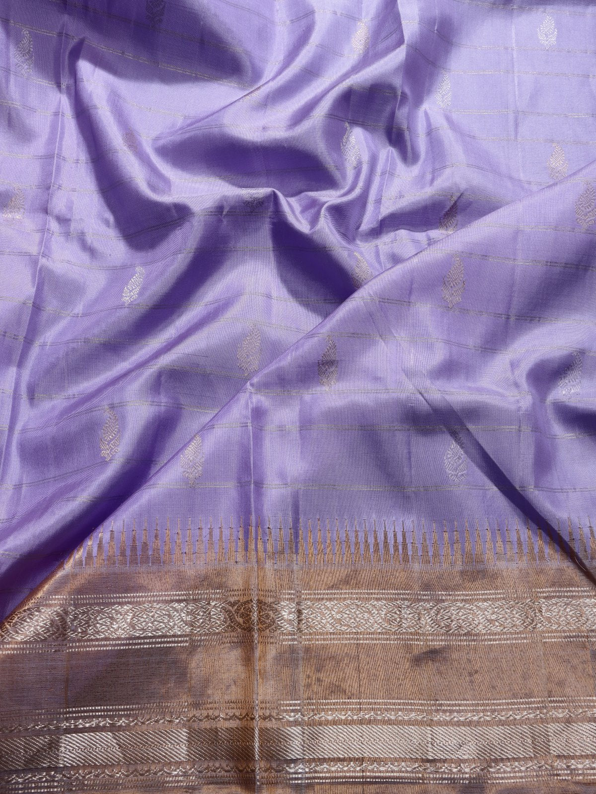 Red Checks Pure Modal Silk Saree (Swara)