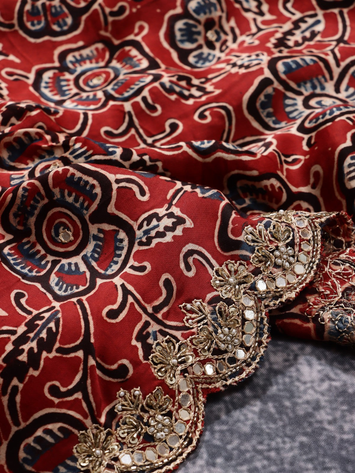 Red Pure Modal Silk Saree (Swara)