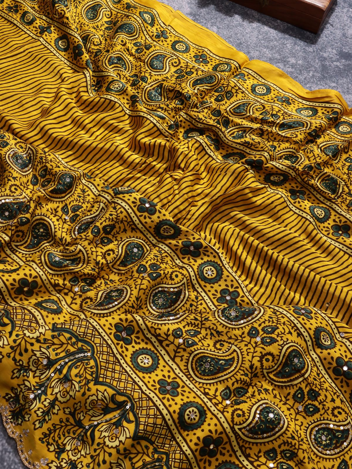 Yellow Pure Modal Silk Saree (Swara)