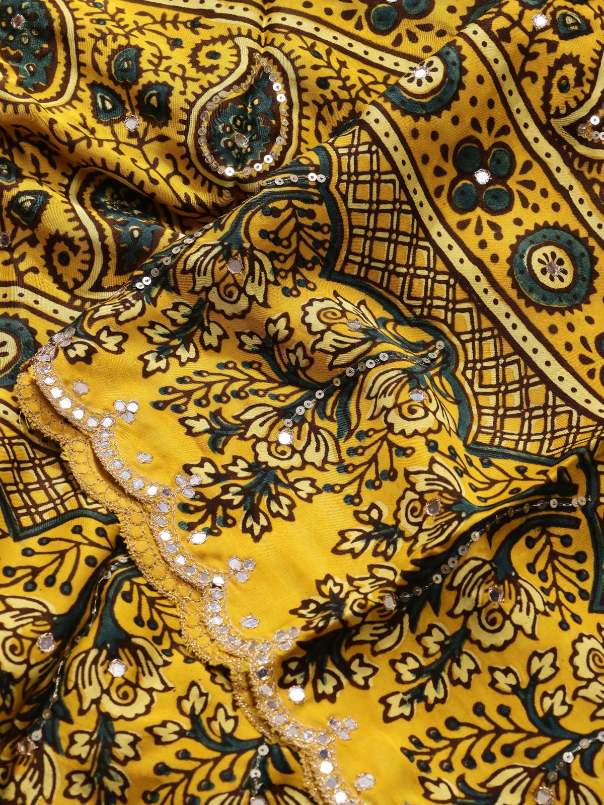 Yellow Pure Modal Silk Saree (Swara)