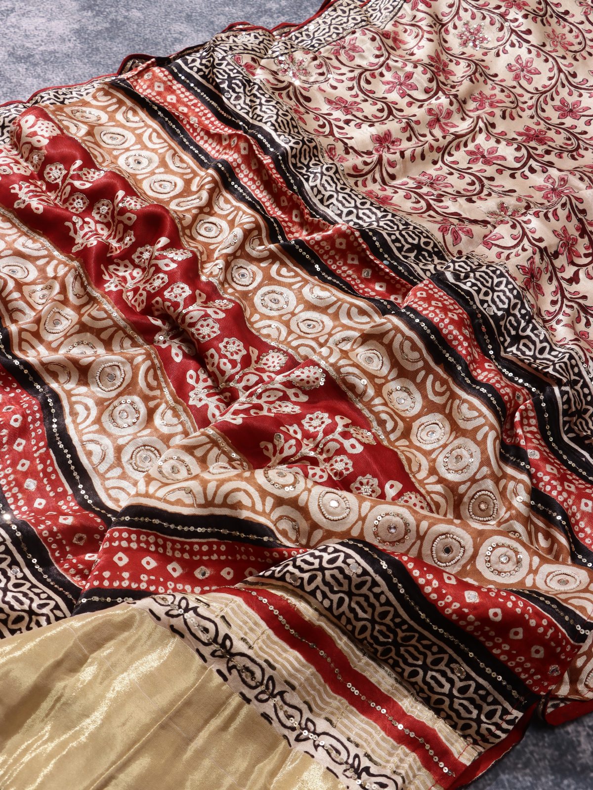 Cream Pure Modal Silk Saree (Swara)