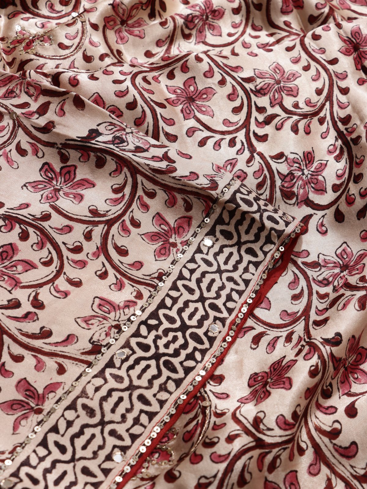 Cream Pure Modal Silk Saree (Swara)