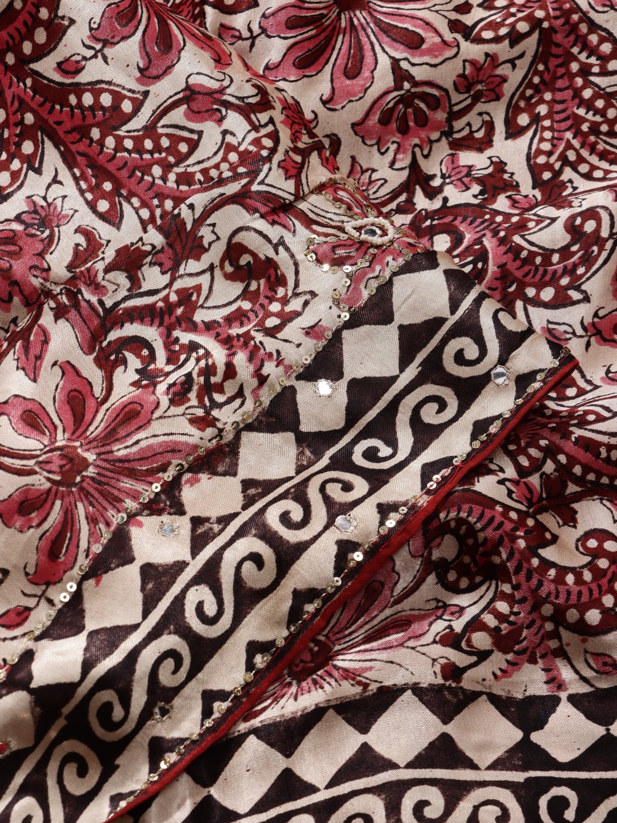 Cream Pure Modal Silk Saree (Swara)