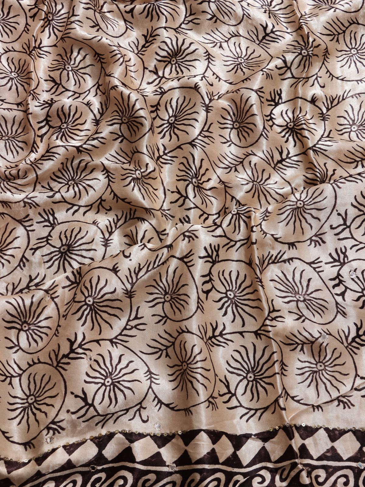 Cream Pure Modal Silk Saree (Swara)