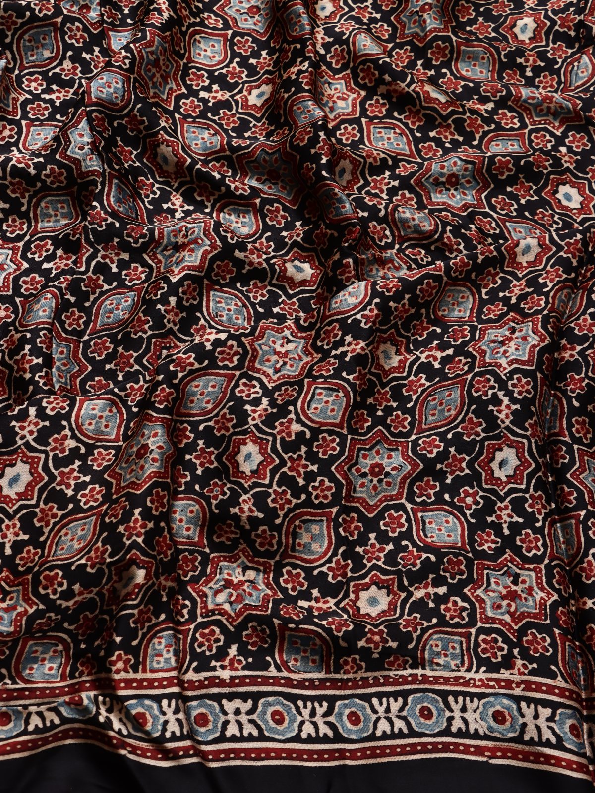 Black Pure Modal Silk Saree (Swara)