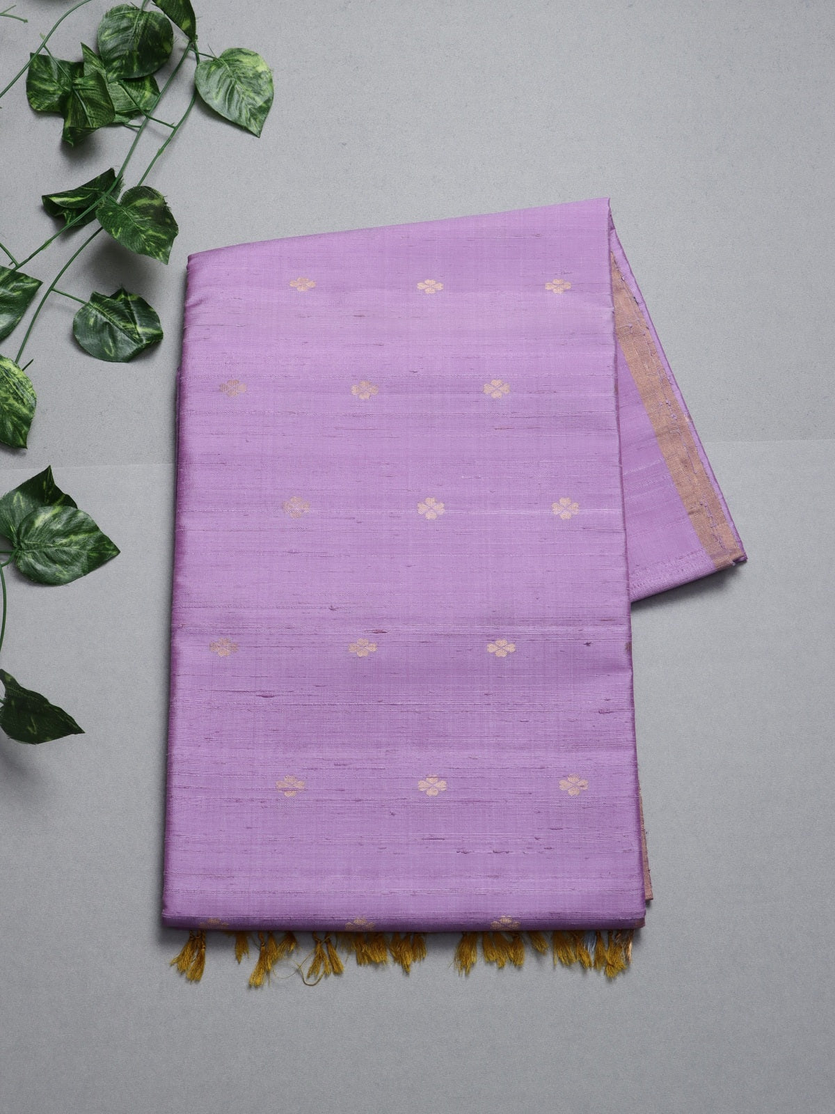 Mauve Pure Raw Silk Saree (Swara)