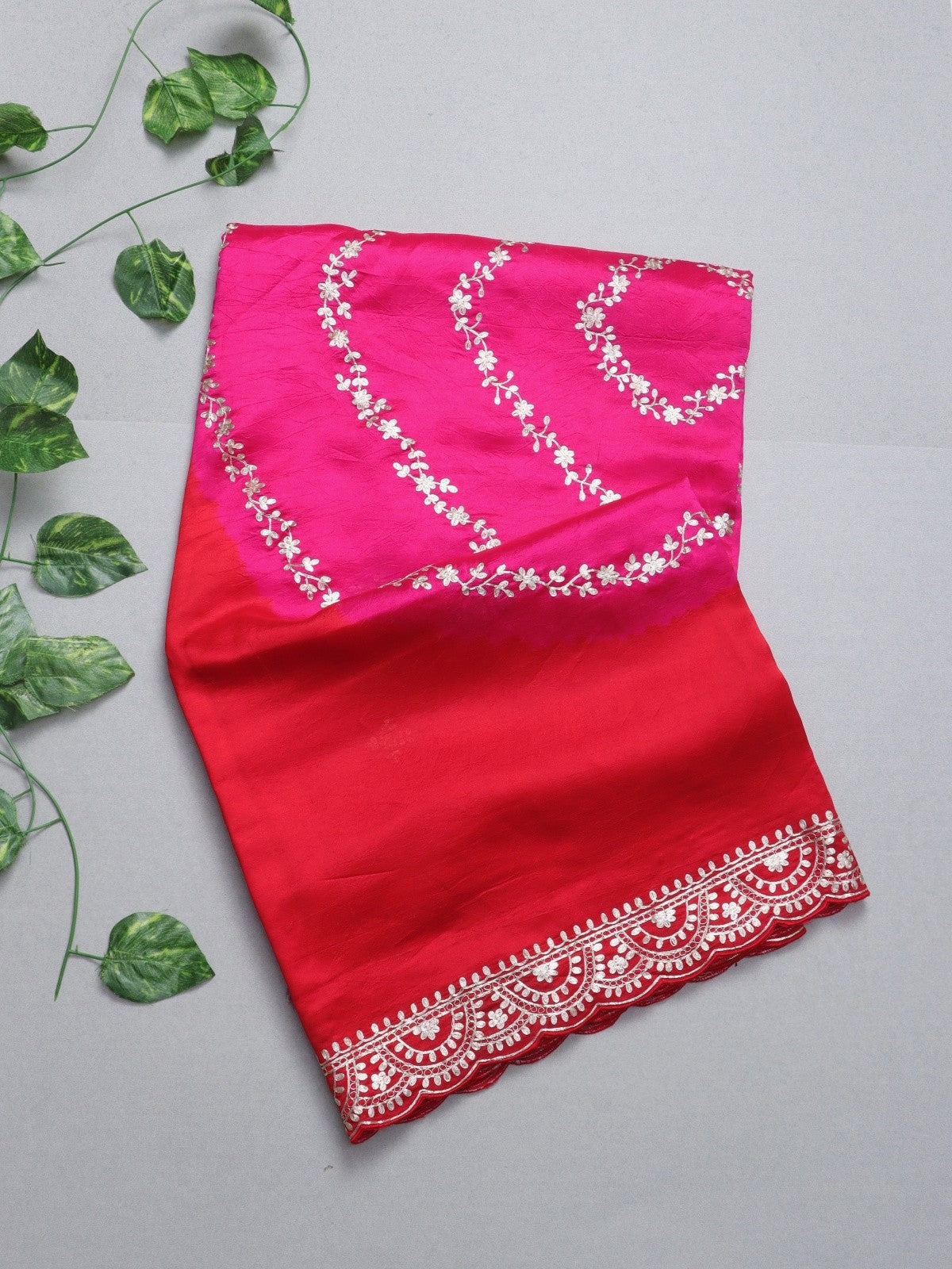 Red Pure Silk Saree (Swara)