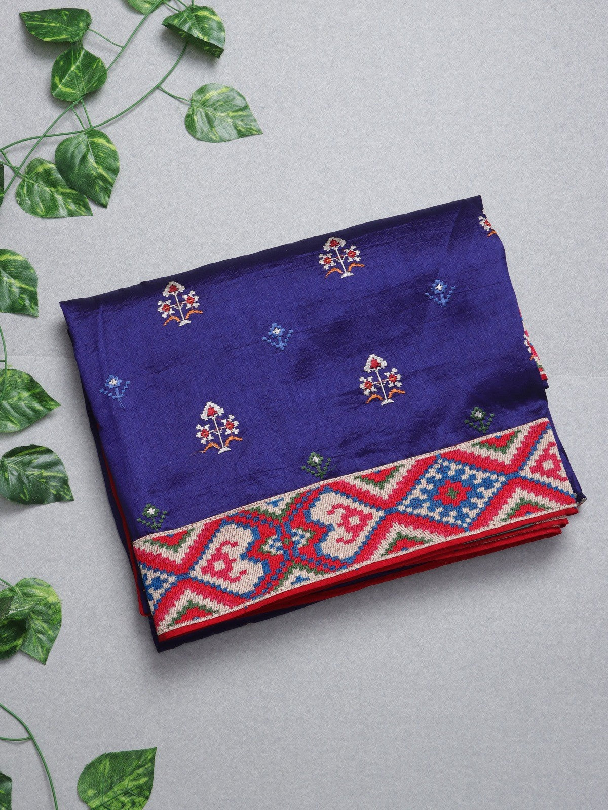Navy Blue Pure Silk Saree (Swara)