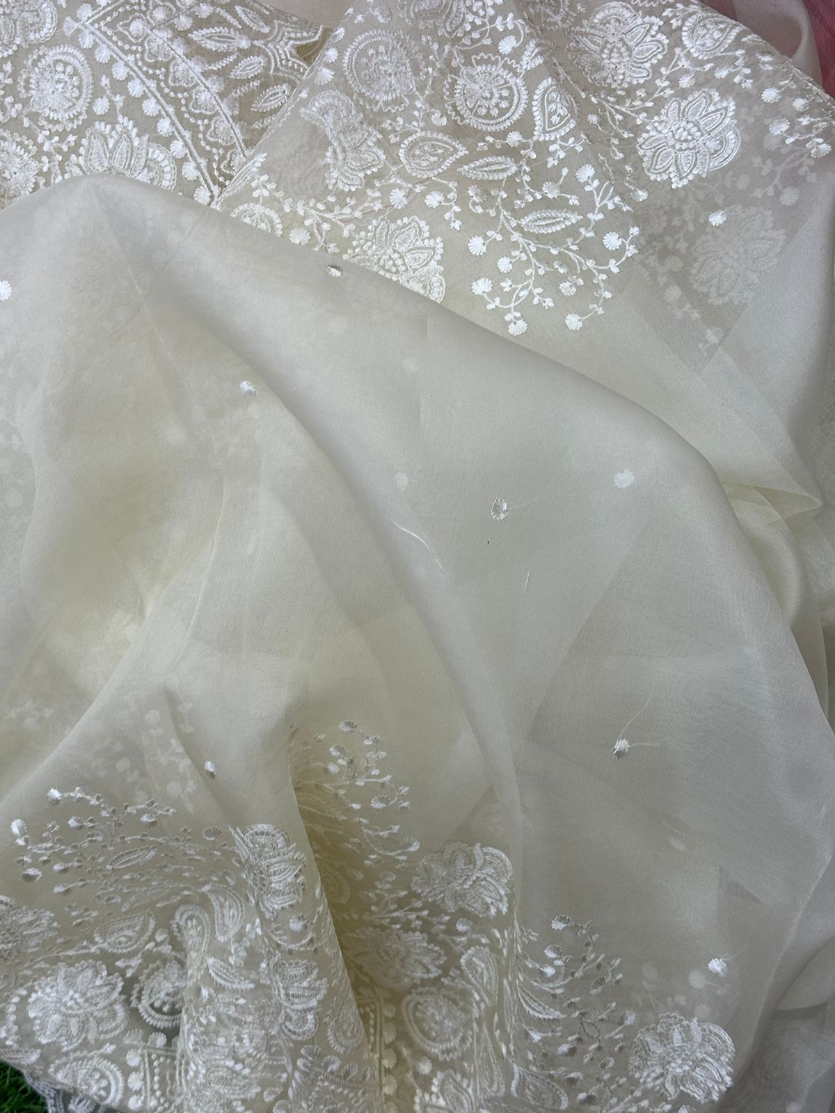 Pure Organza Saree – Elegant Lightweight Designer Saree for Weddings & Parties Deepika Padukone organza