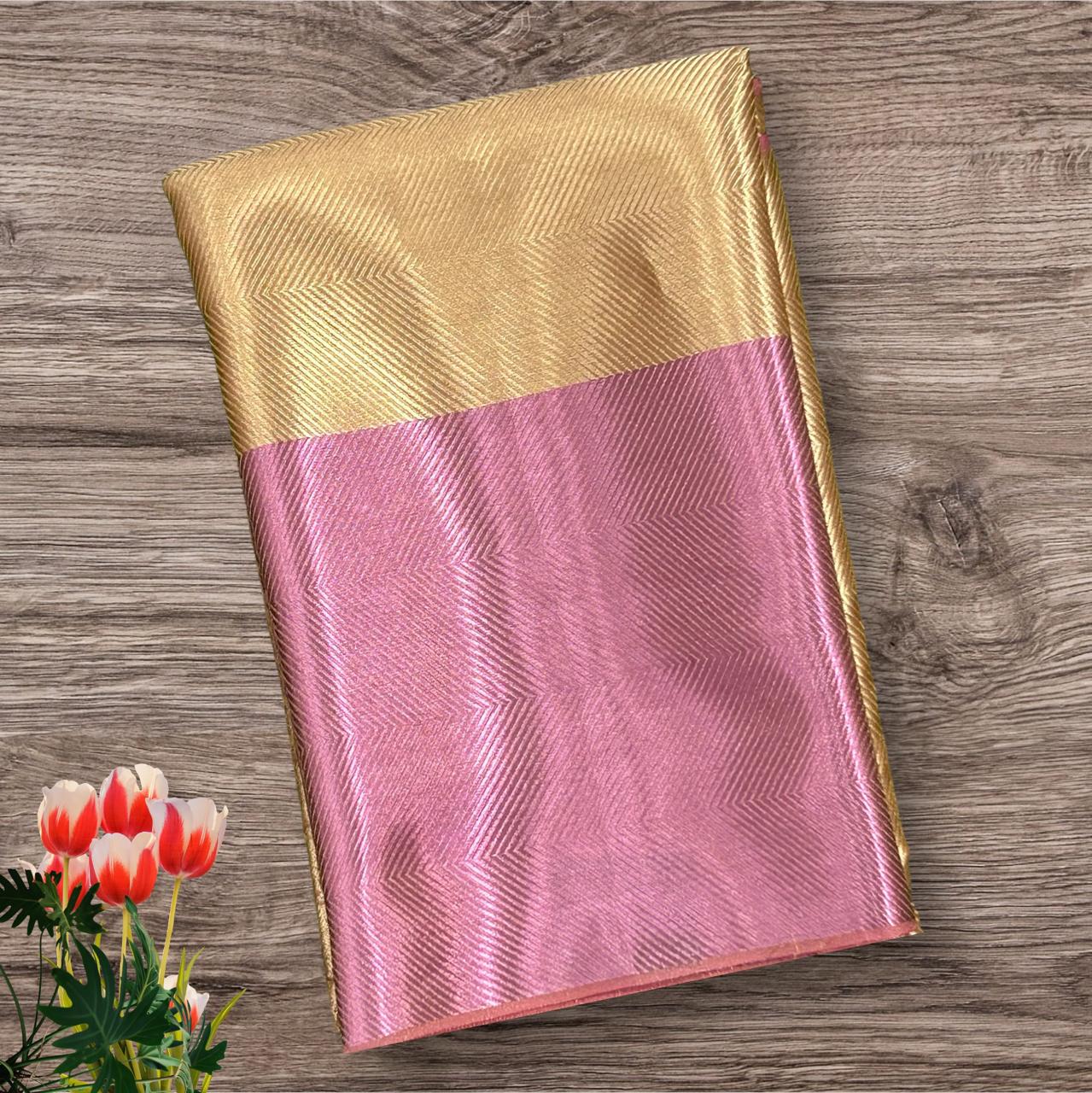 Jyothika Gold 07 semi tissue 07 saree