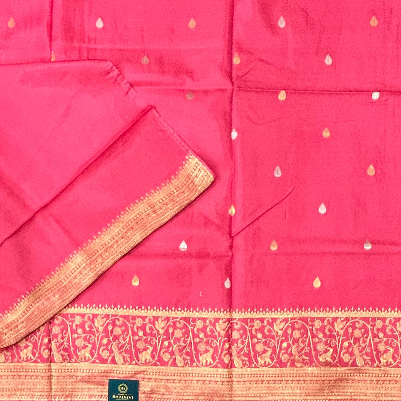 Light pink satin new designer silk saree 02
