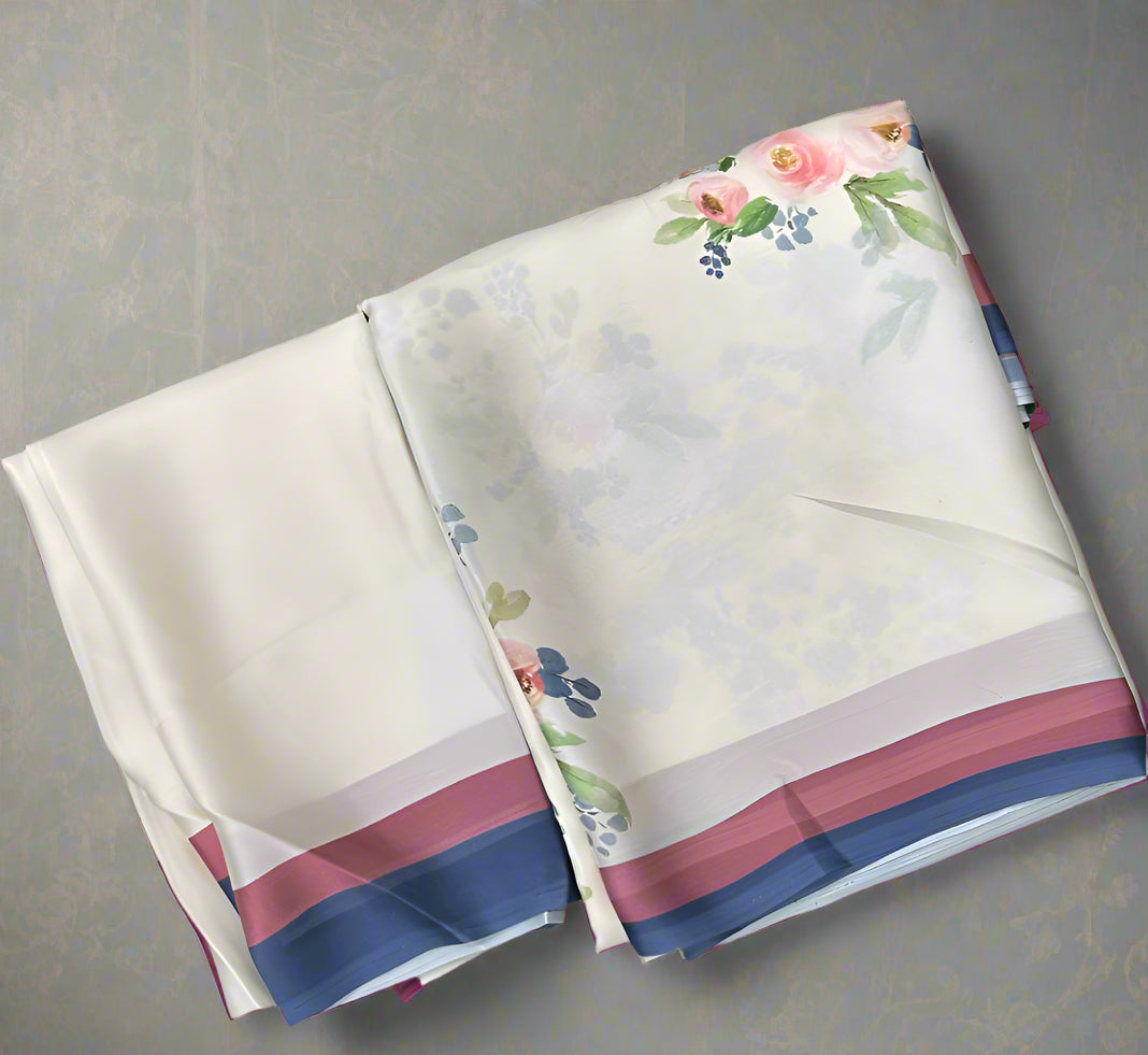 Alia Bhat satin georgette printed saree