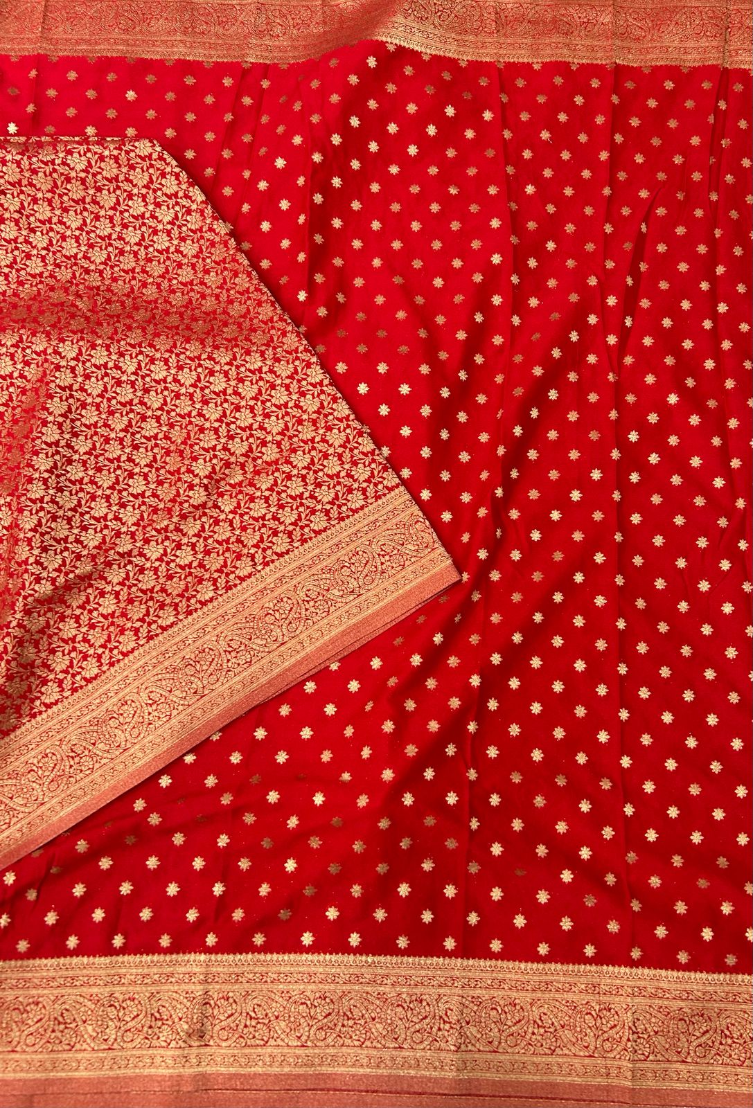 Red star butta 07 soft crepe silk saree (RR)