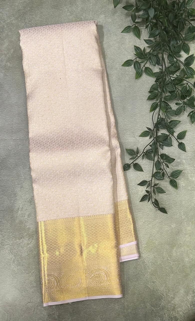 Pastel pink brocade pure kanchipuram-03 silk saree