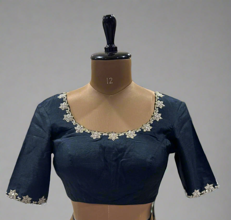 Black pichwai 09 handwork blouse