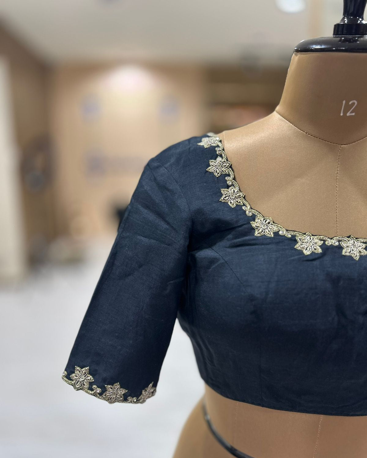 Black pichwai 09 handwork blouse