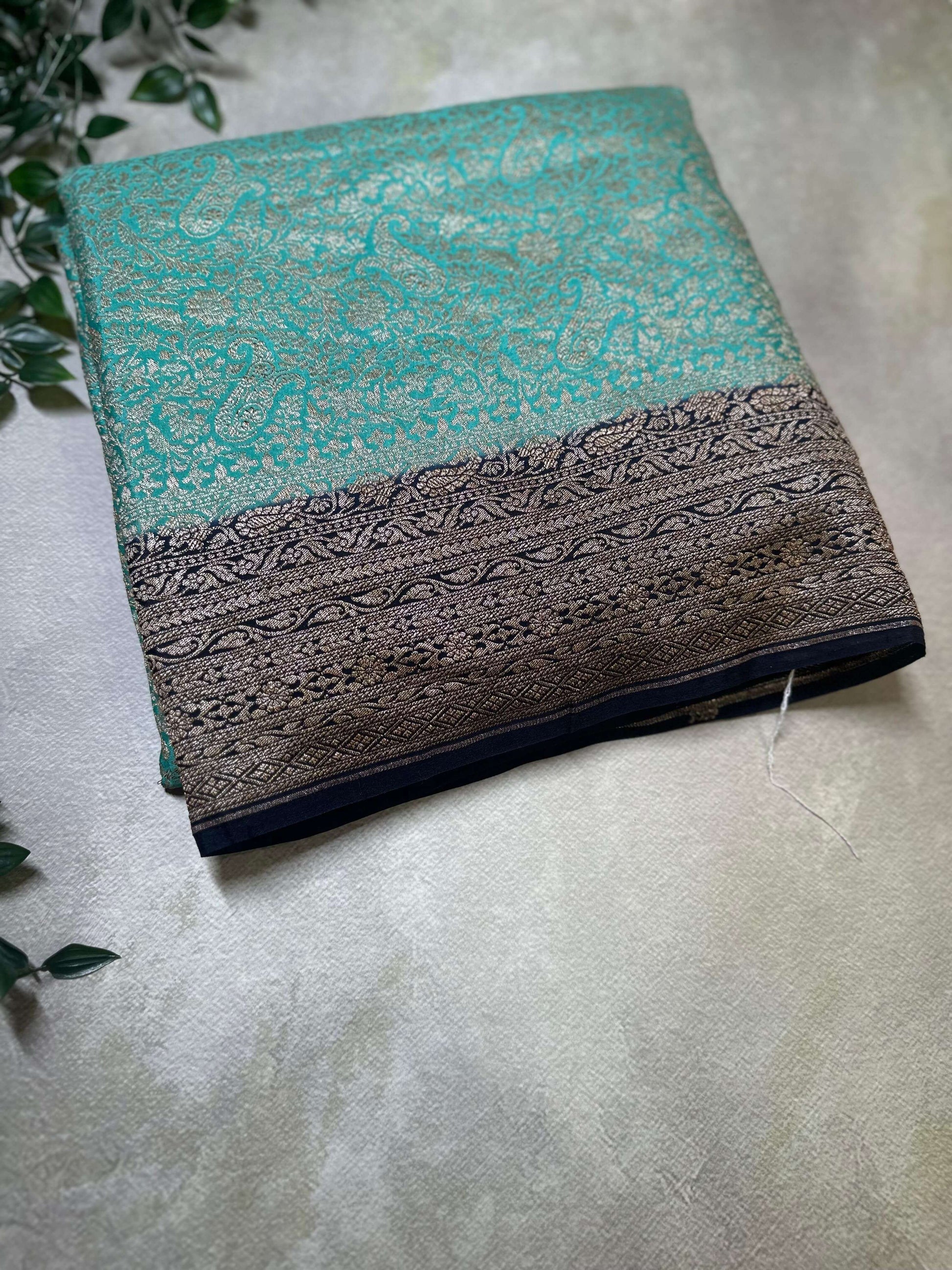 pure Banarasi saree crepe