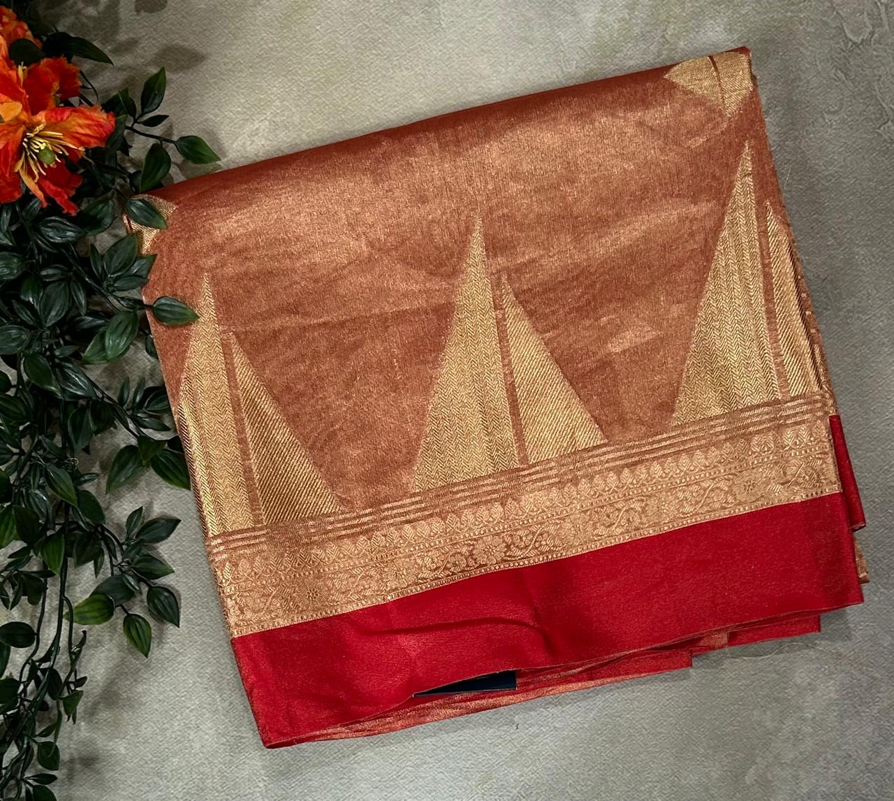 Red banarasi tissue silk-09 saree