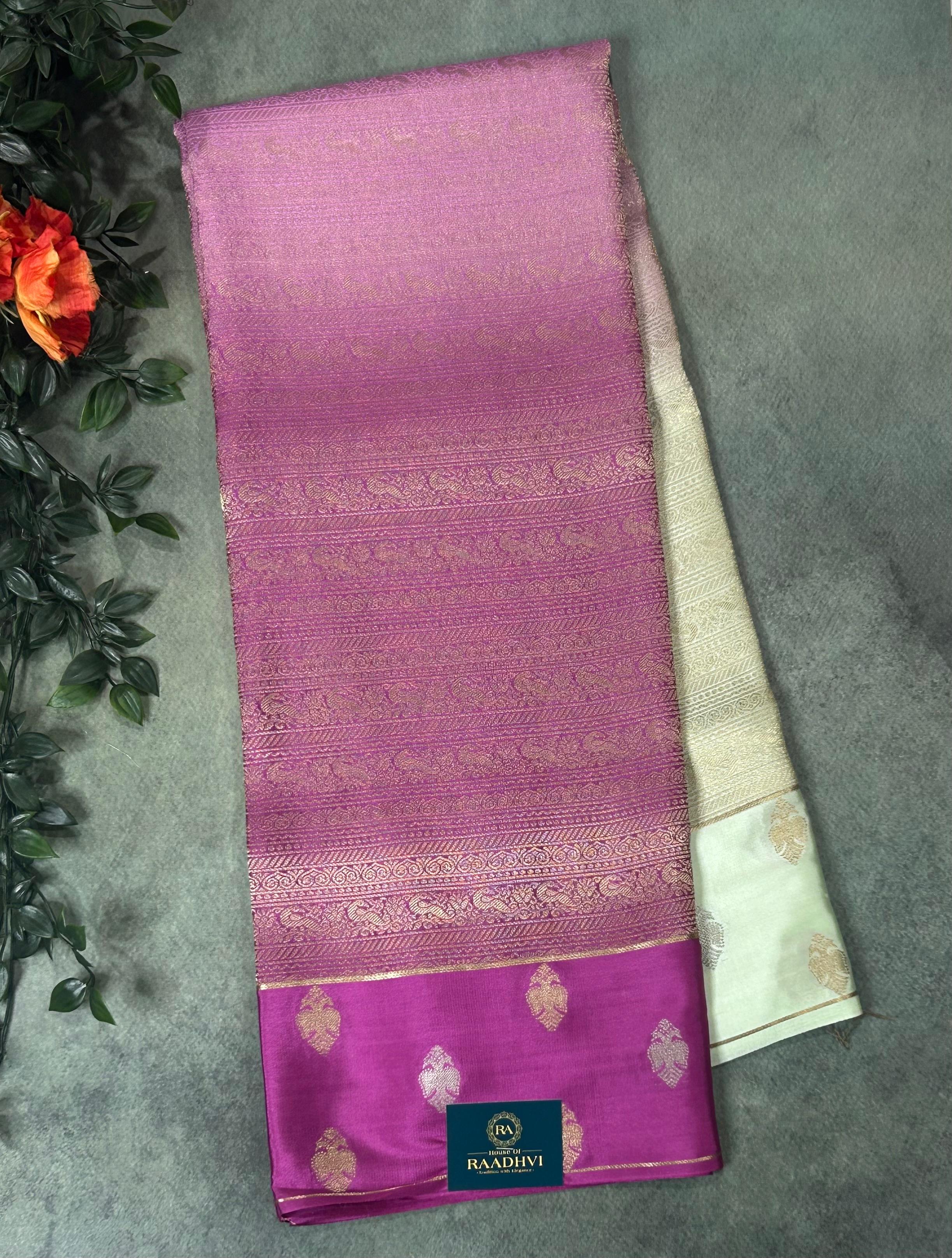 Rankart Brocade Pure Mysore Silk-10 Saree – Elegant Traditional South Indian Saree for Weddings & Festive Wear