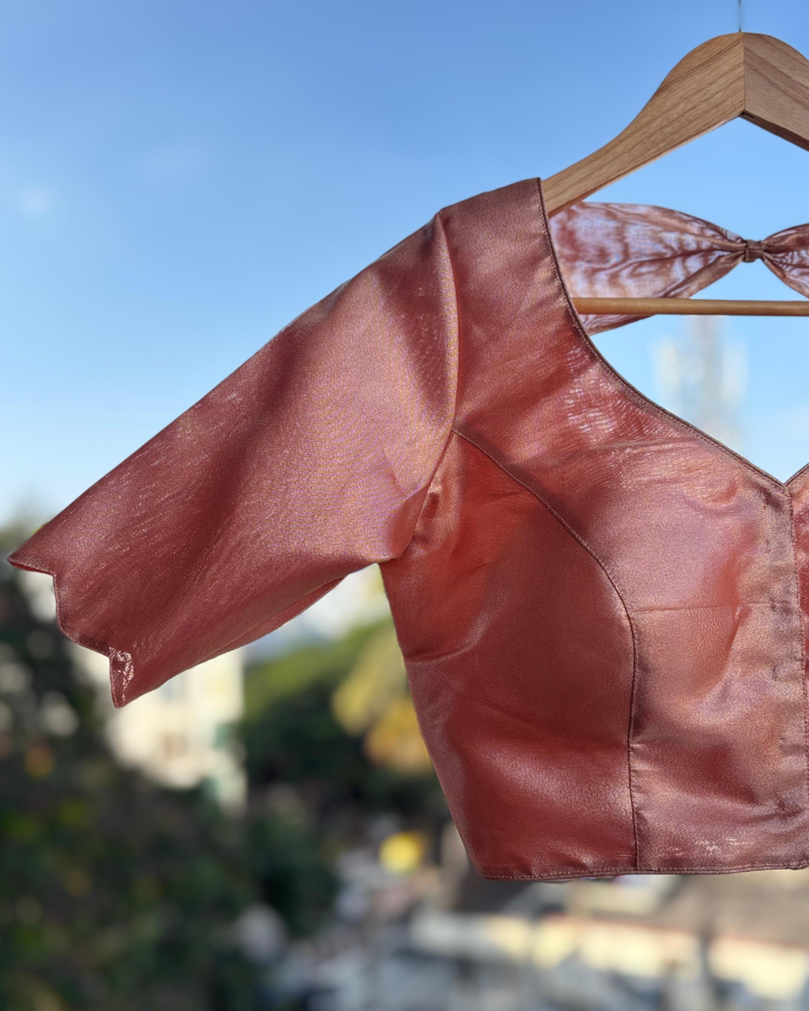 Peach tissue blouse 1