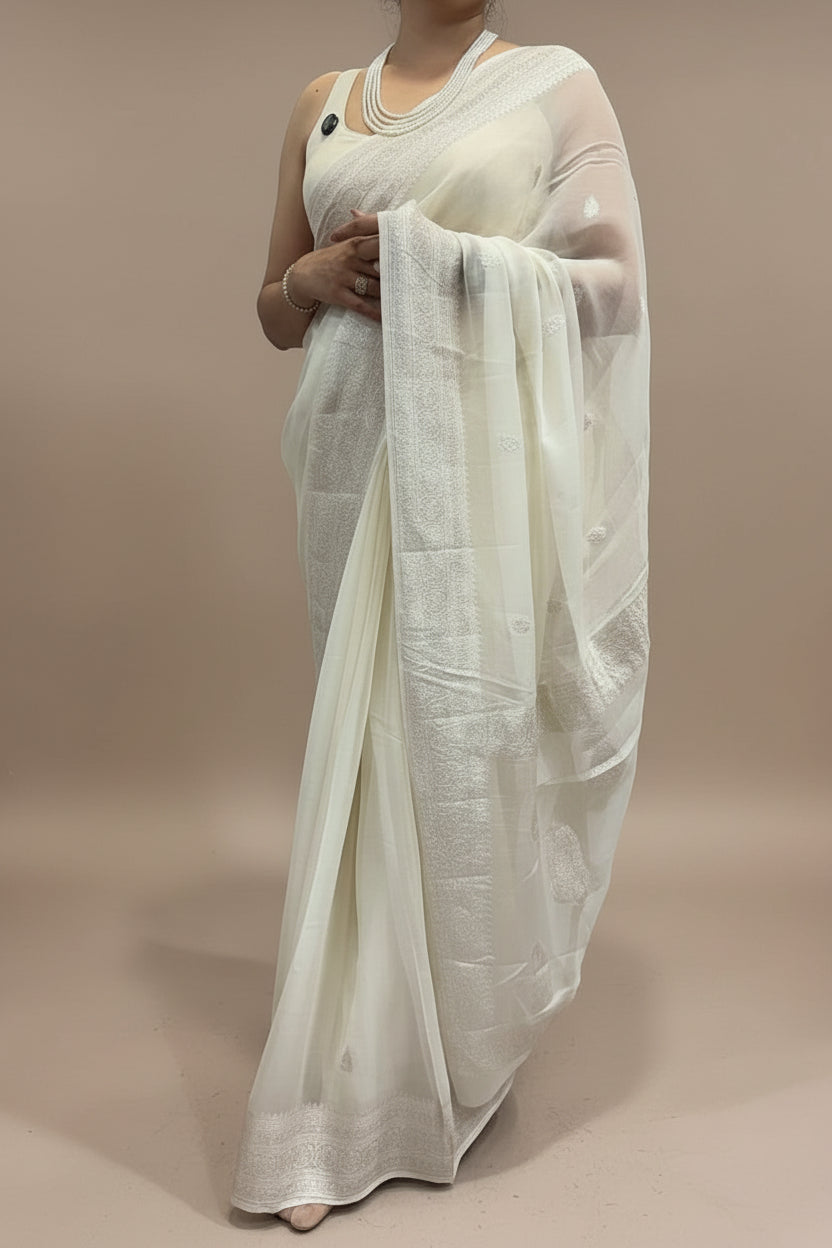 Nita Ambani pure chiffon saree