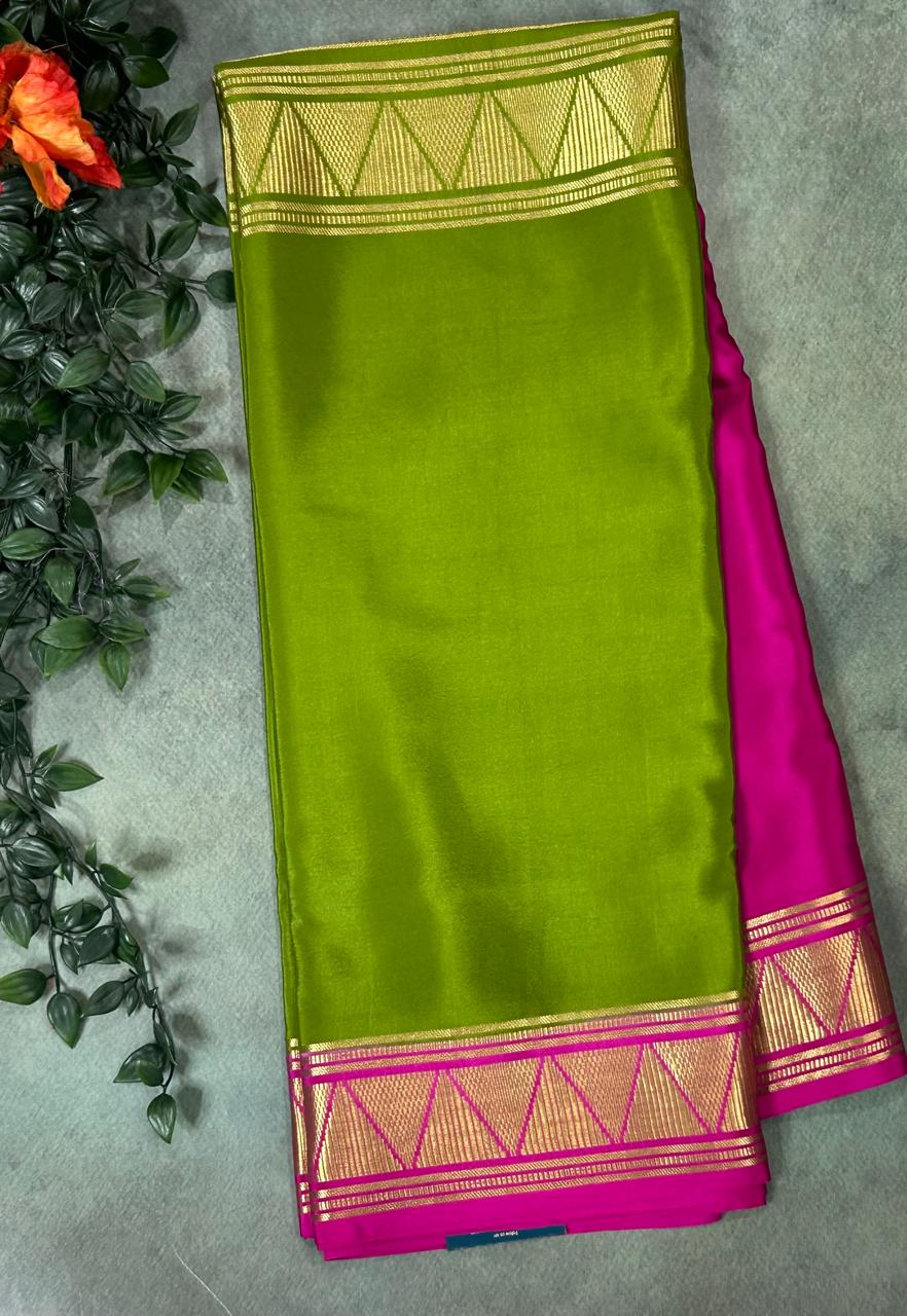 Half n half pure mysore silk-12 saree