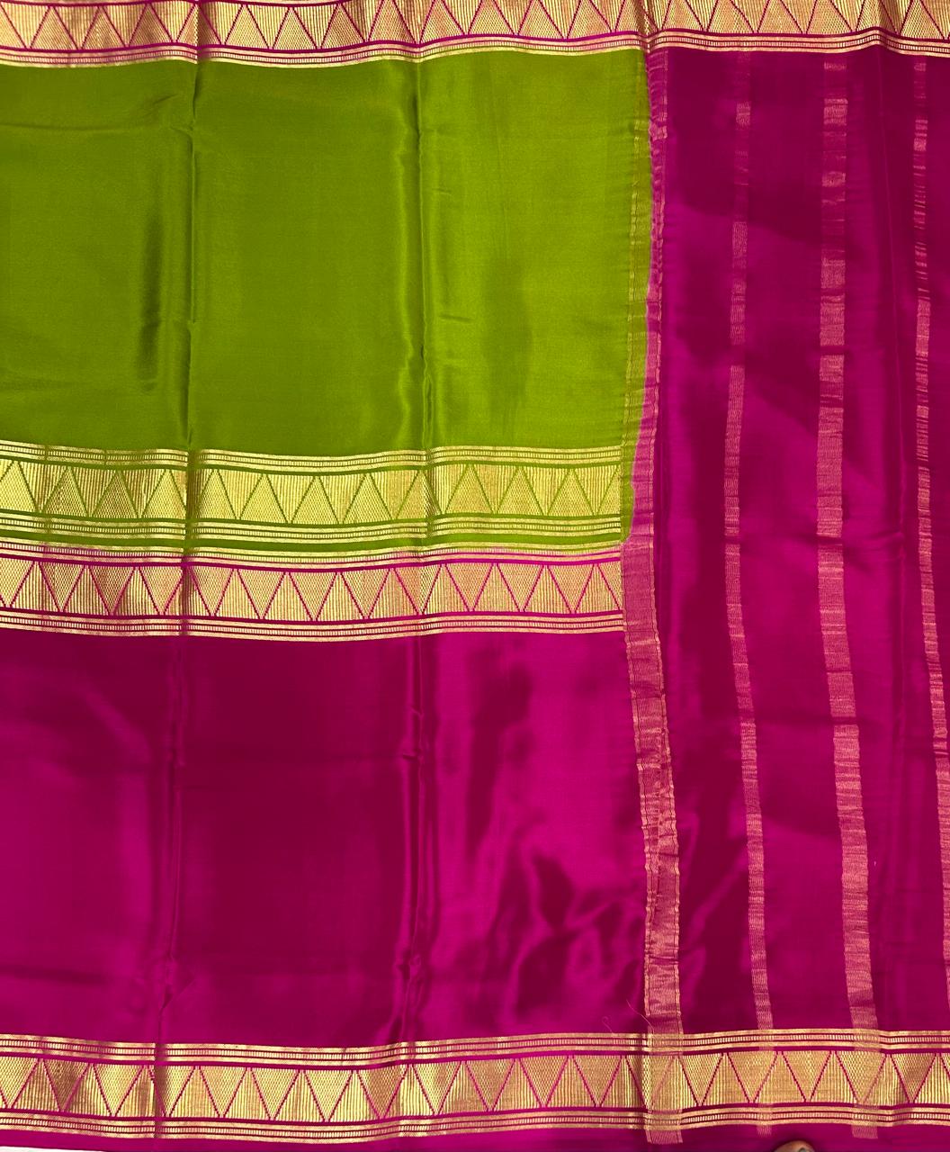 Half n half pure mysore silk-12 saree