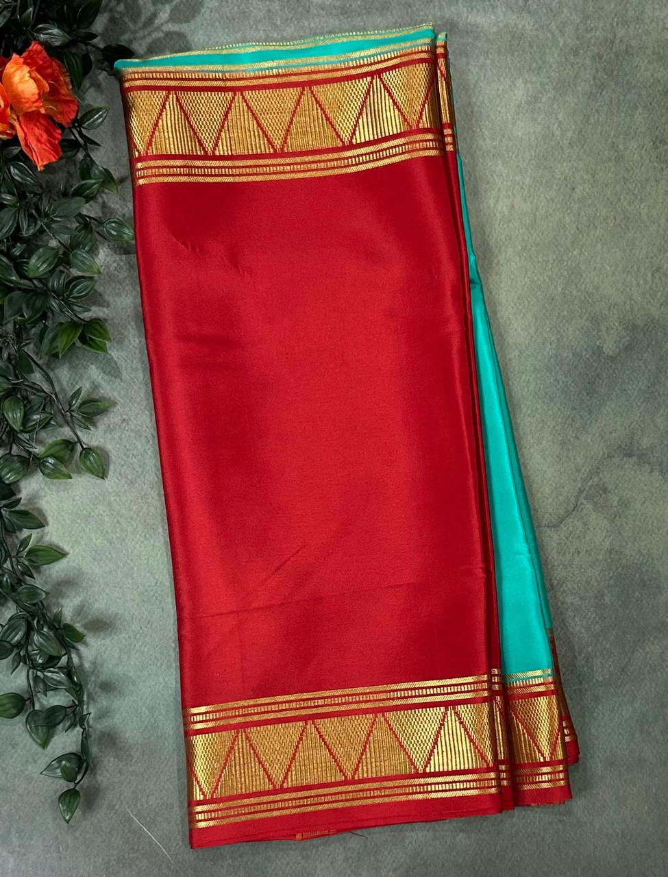 Half n half pure mysore silk-12 saree