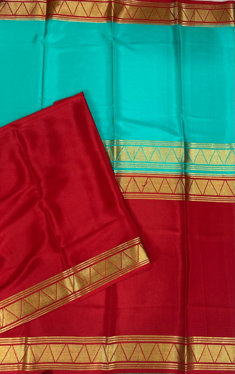 Half n half pure mysore silk-12 saree