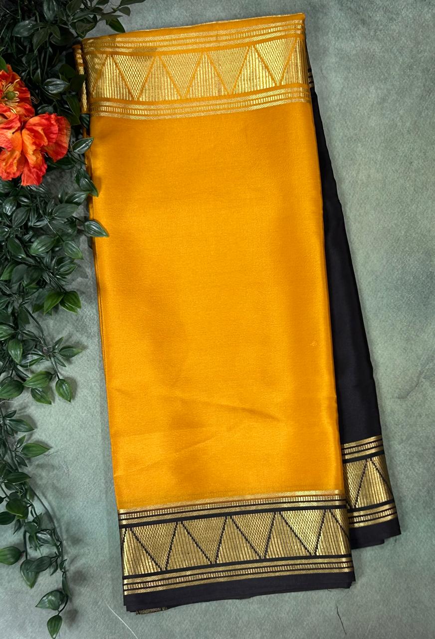 Half n half pure mysore silk-12 saree