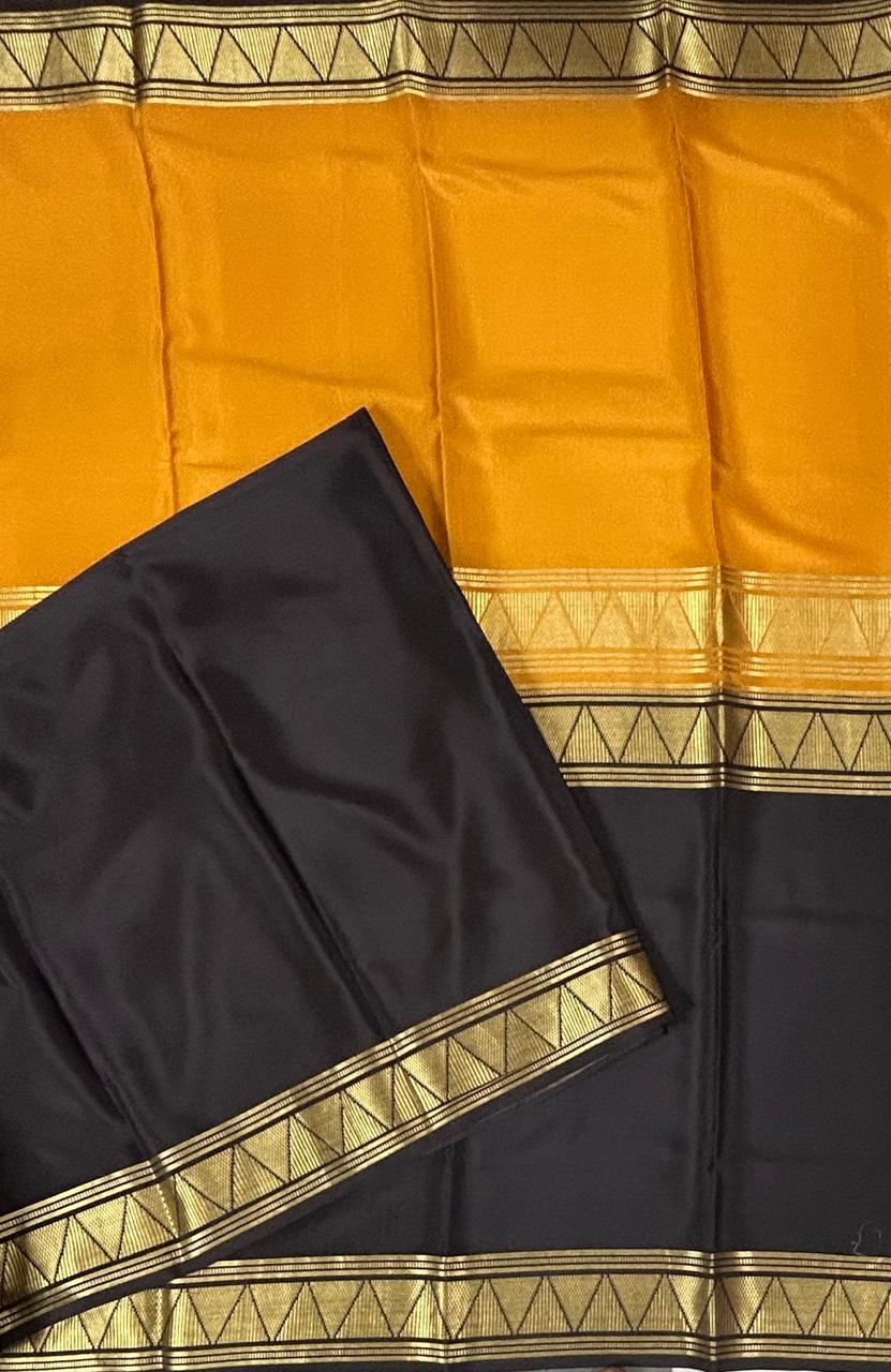 Half n half pure mysore silk-12 saree