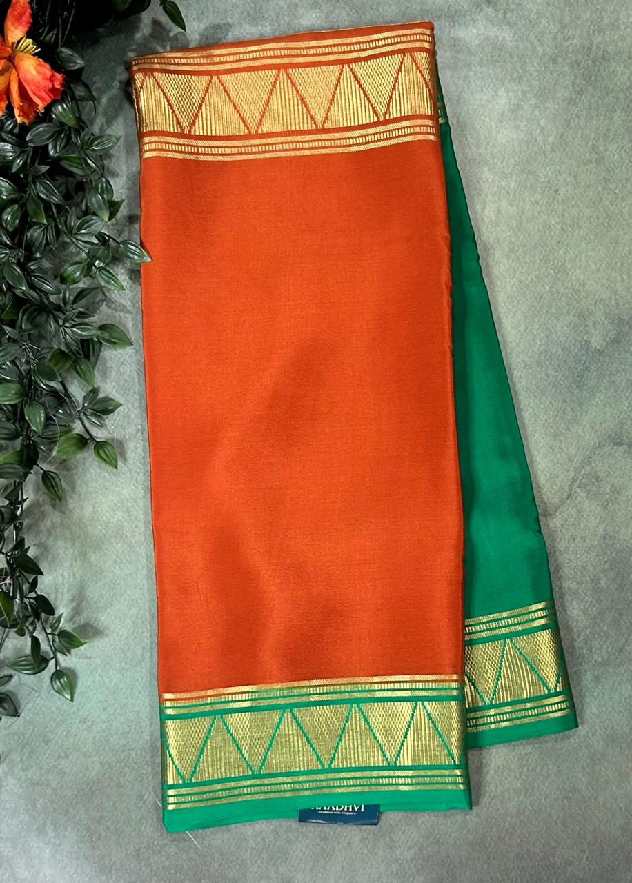 Half n half pure mysore silk-12 saree