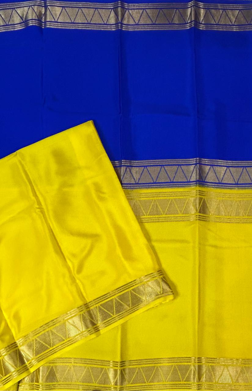Half n half pure mysore silk-12 saree