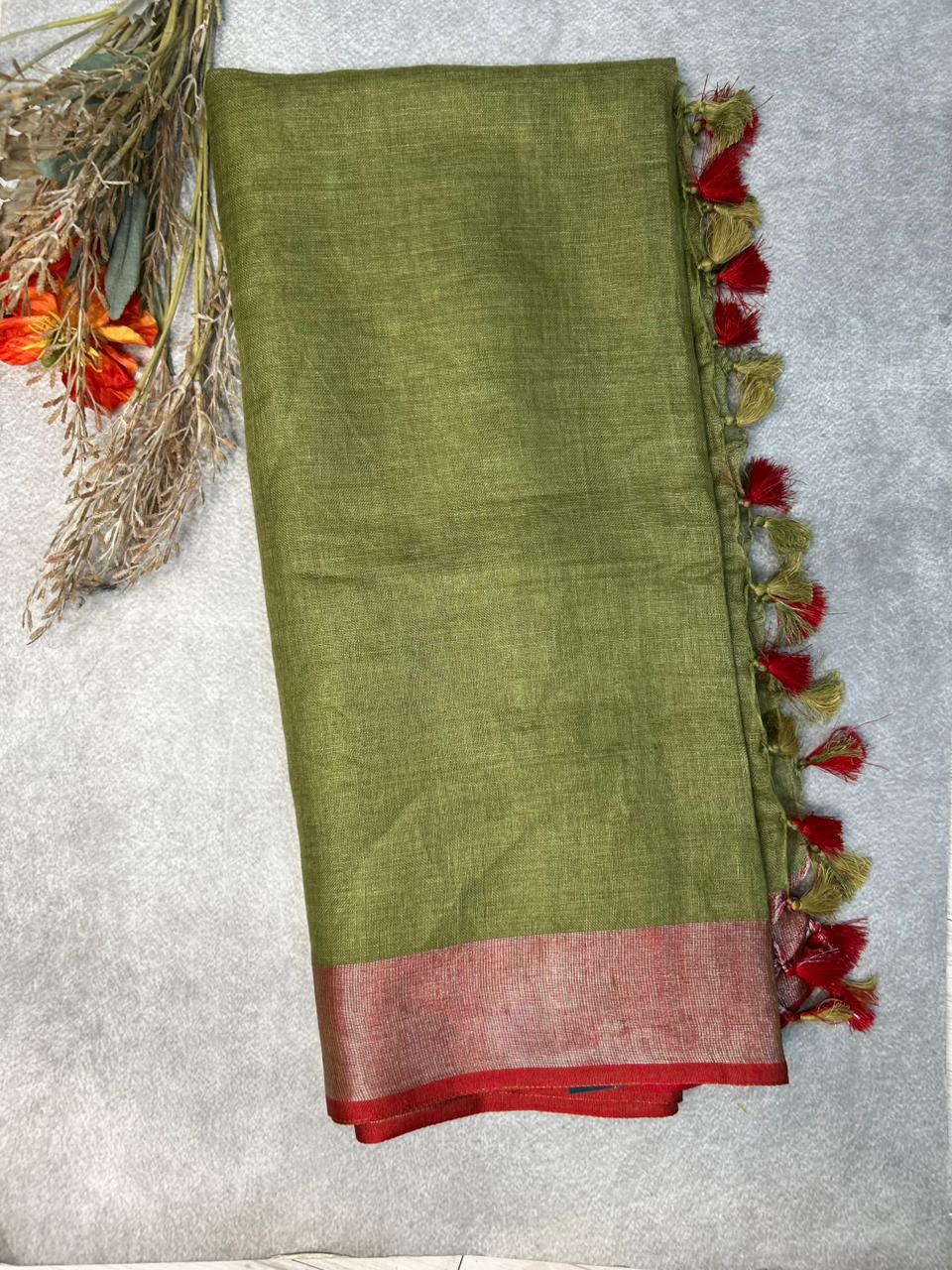 Nayantara linen 101 saree