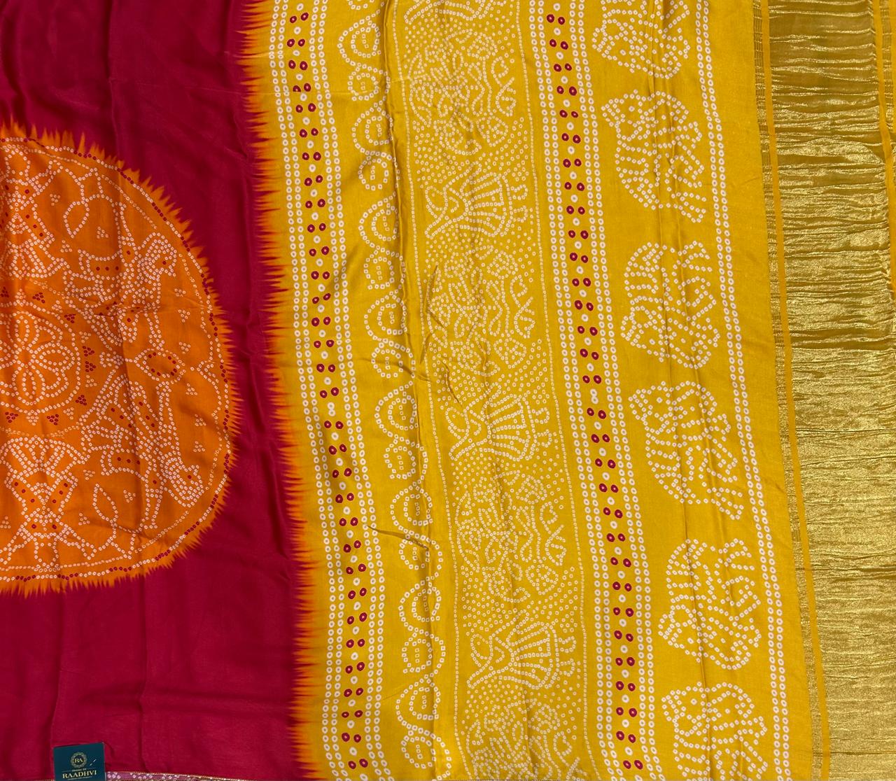 Red Patola modal satin 102 saree