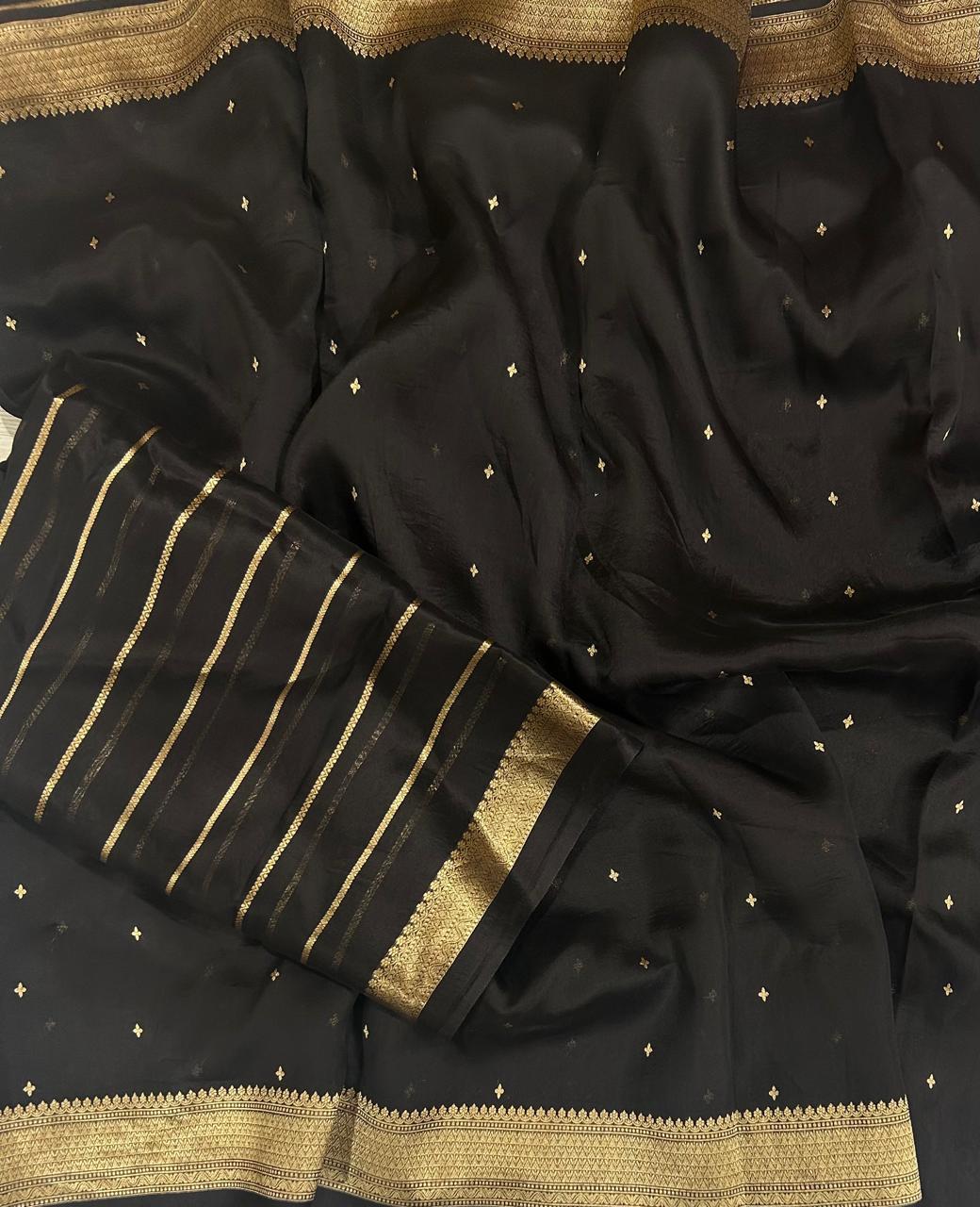 black pure kora organza 102 saree