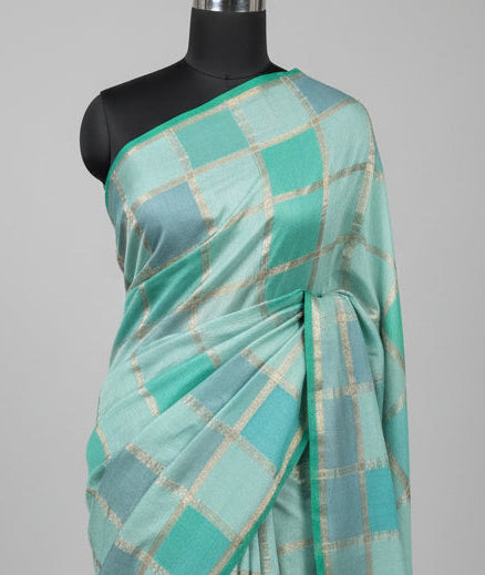 Rankart soft tussar crepe checks 105 saree