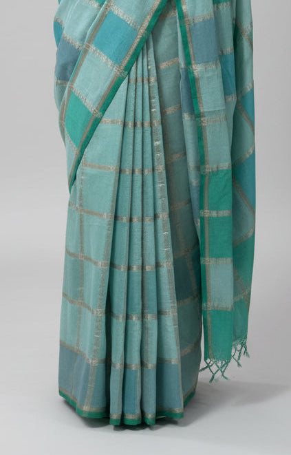 Rankart soft tussar crepe checks 105 saree