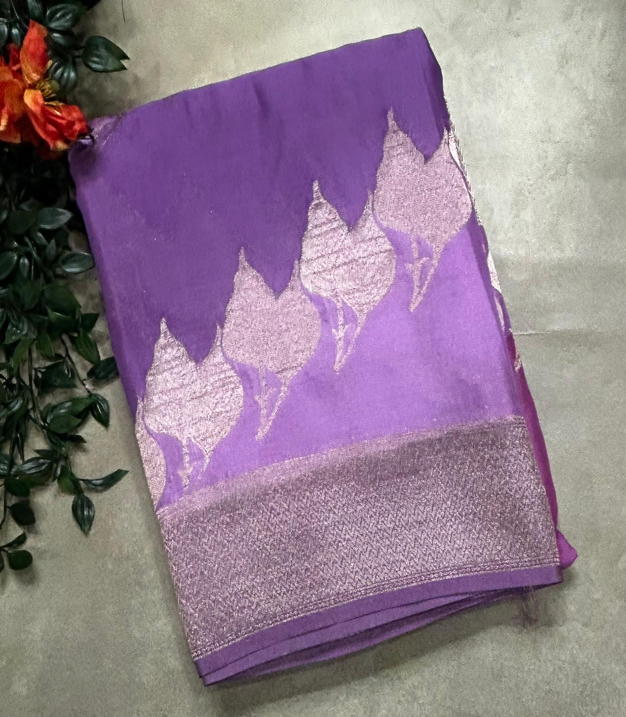 Rankart chinnon georgette 105 saree