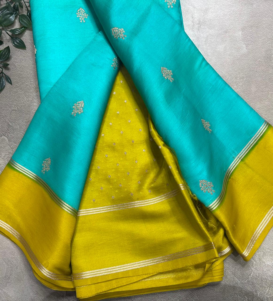 Teal Semi Silk Saree 106