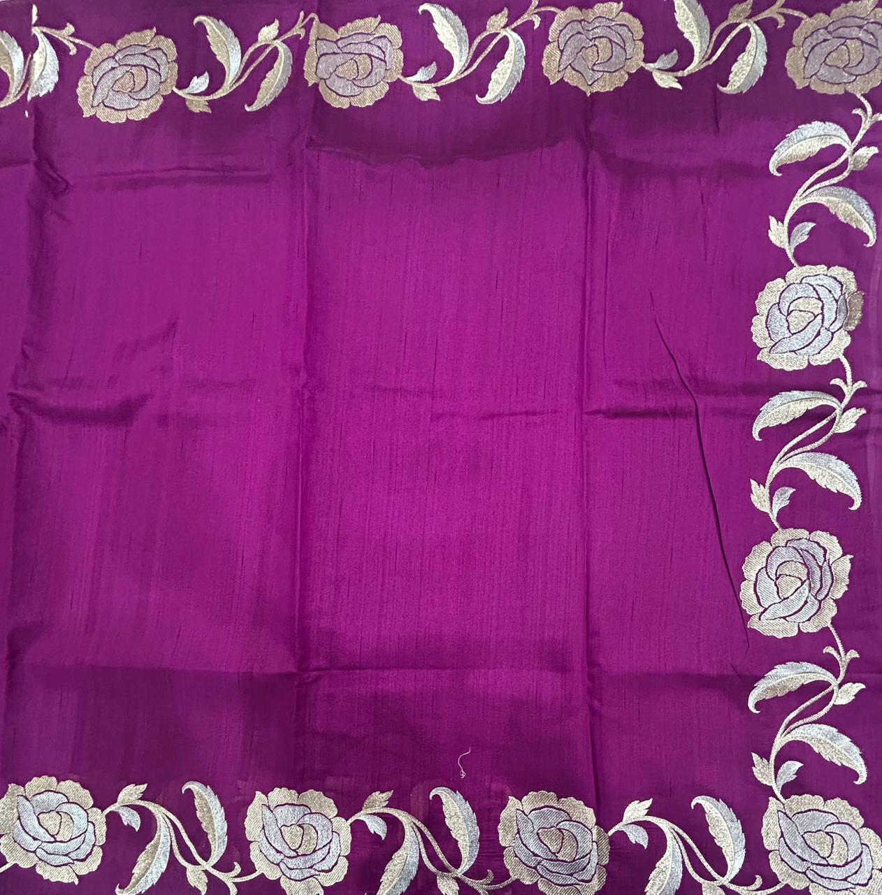 Magenta Semi Tussar 106 Saree