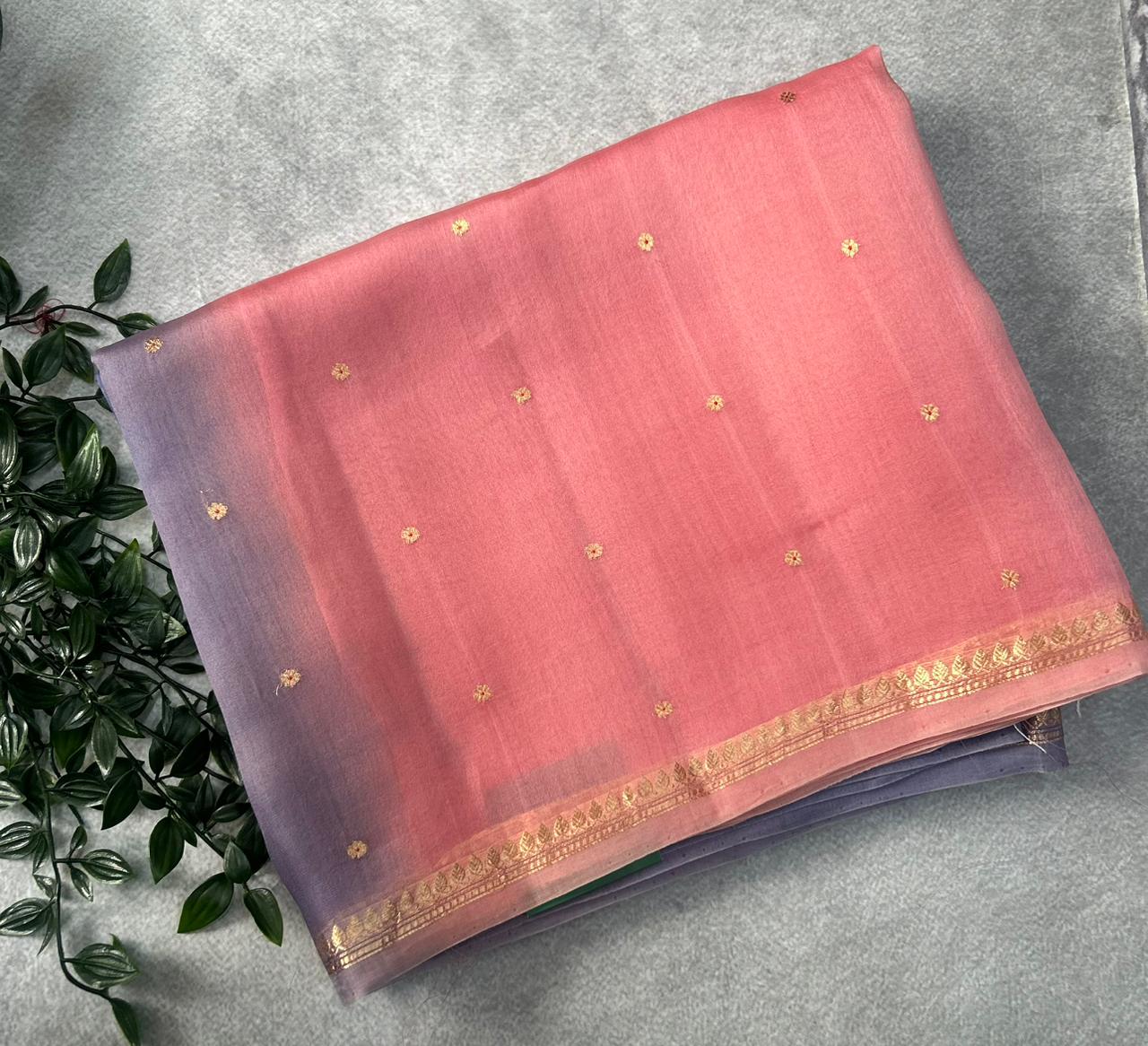Rangkart Pure Kora Organza Saree 106