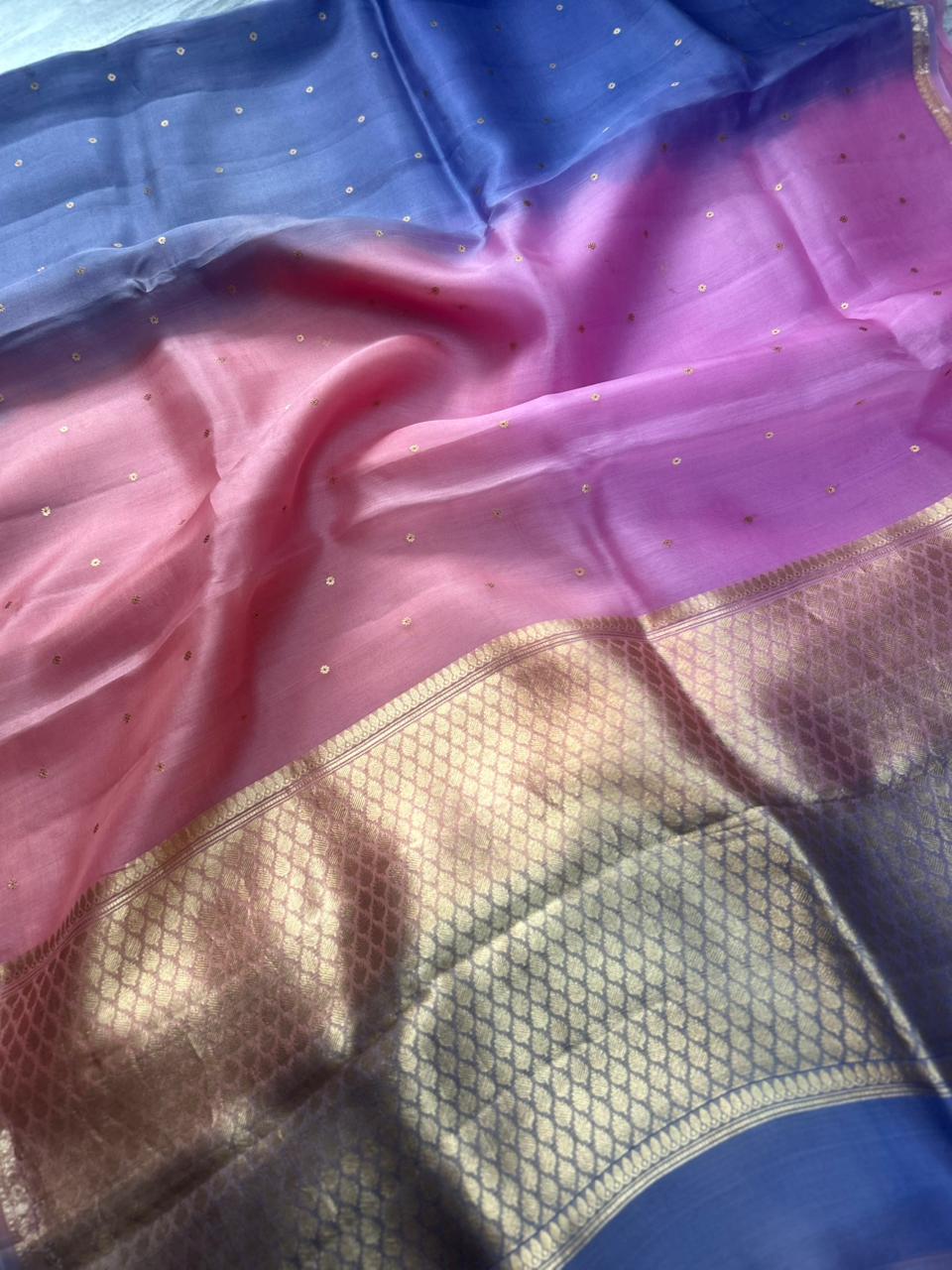 Rangkart Pure Kora Organza Saree 106