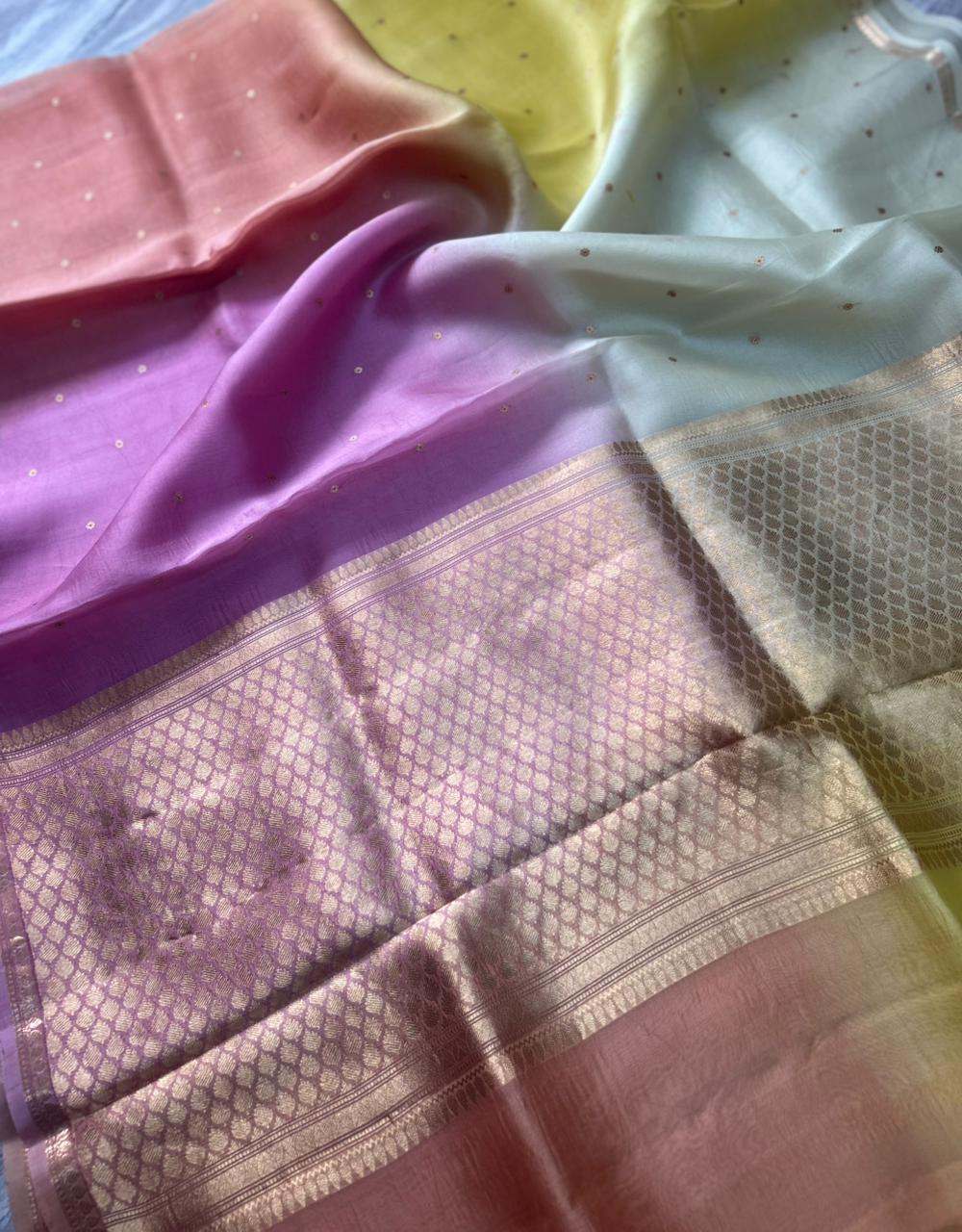 Rangkart Pure Kora Organza Saree 106