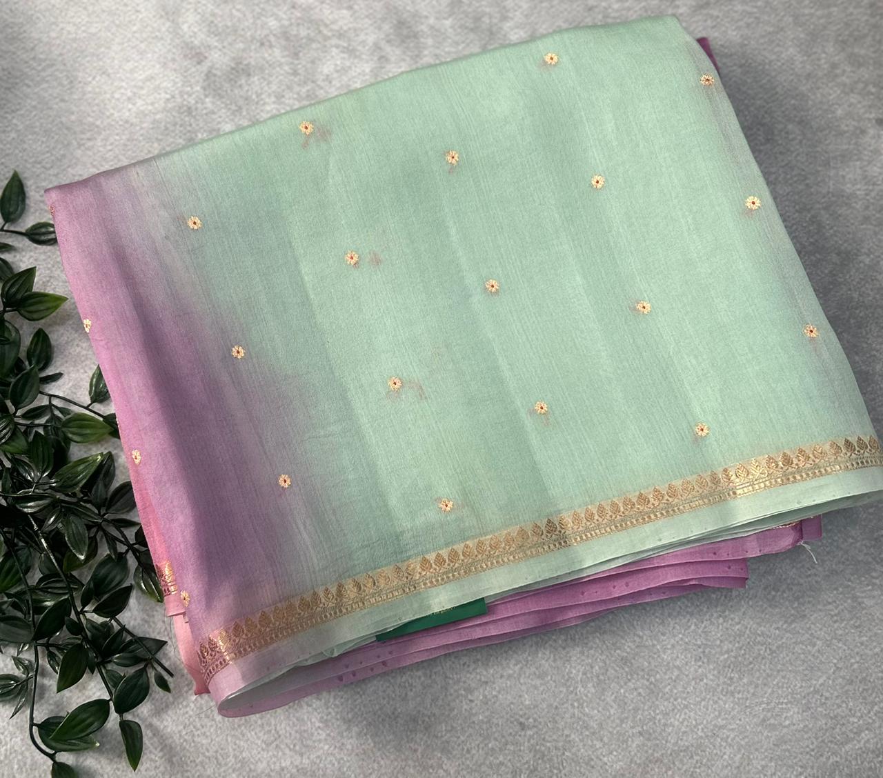 Rangkart Pure Kora Organza Saree 106