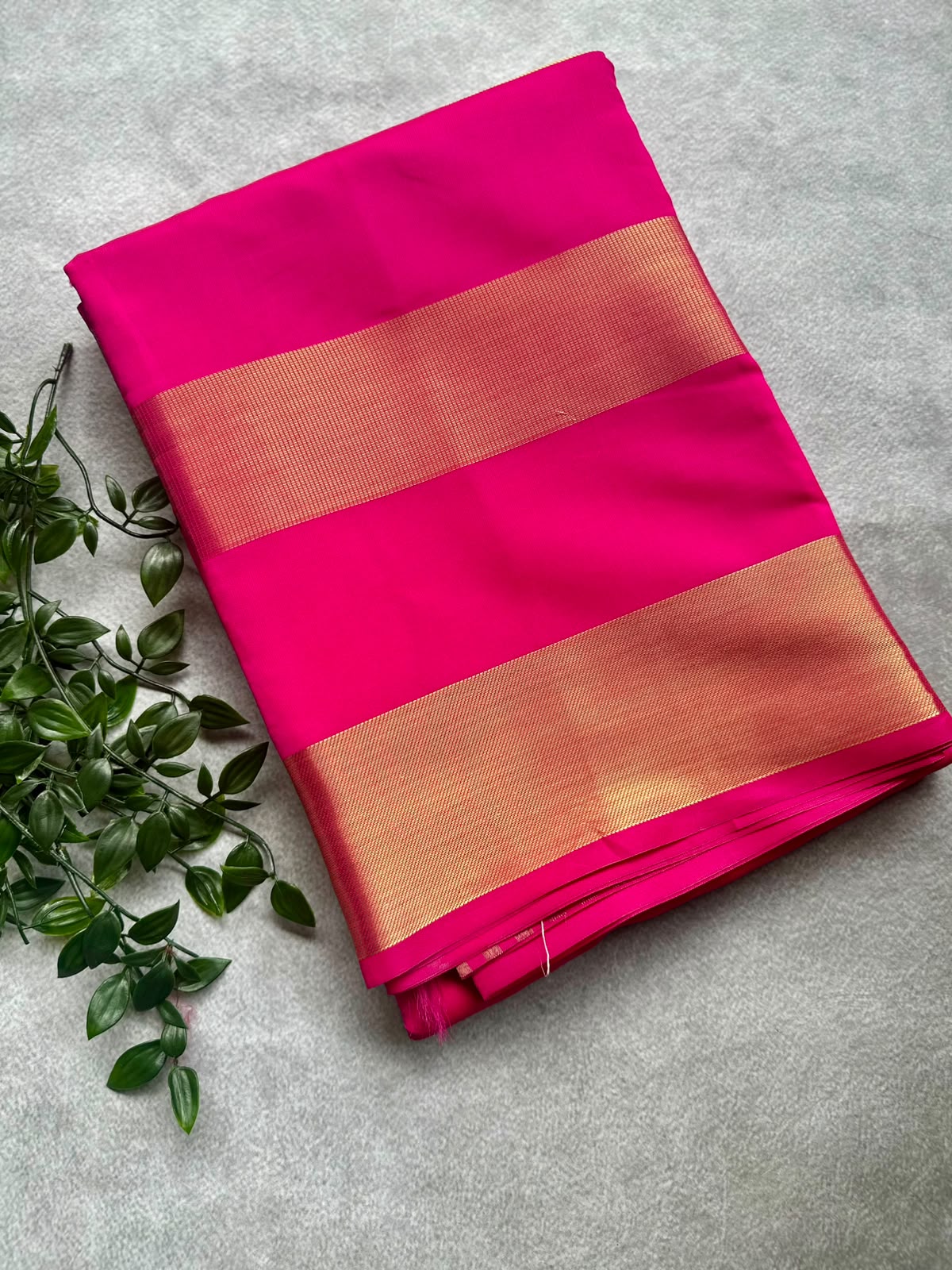 semi silk pink sare