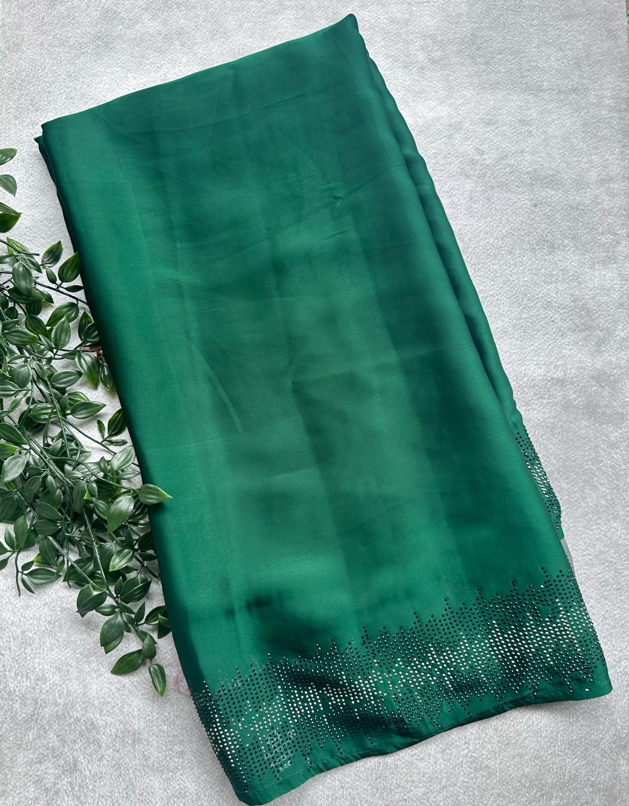party waer green saree