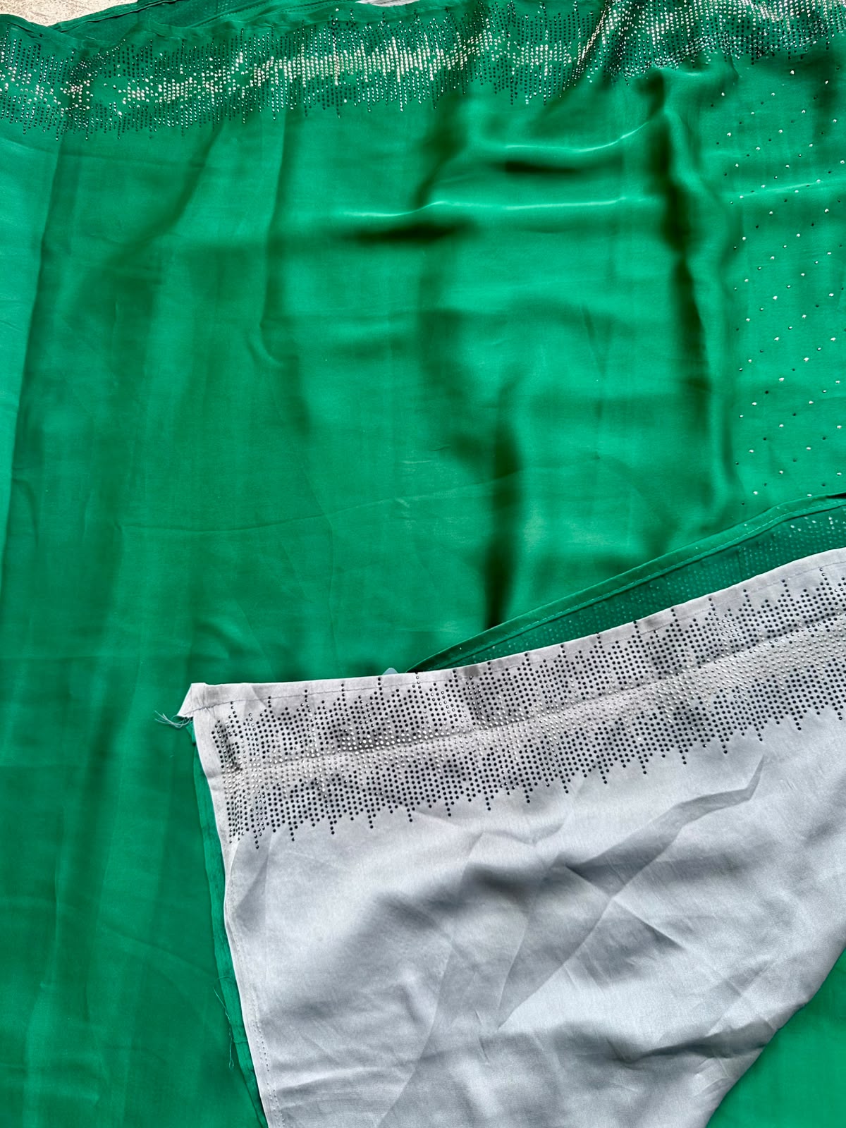 party waer green saree