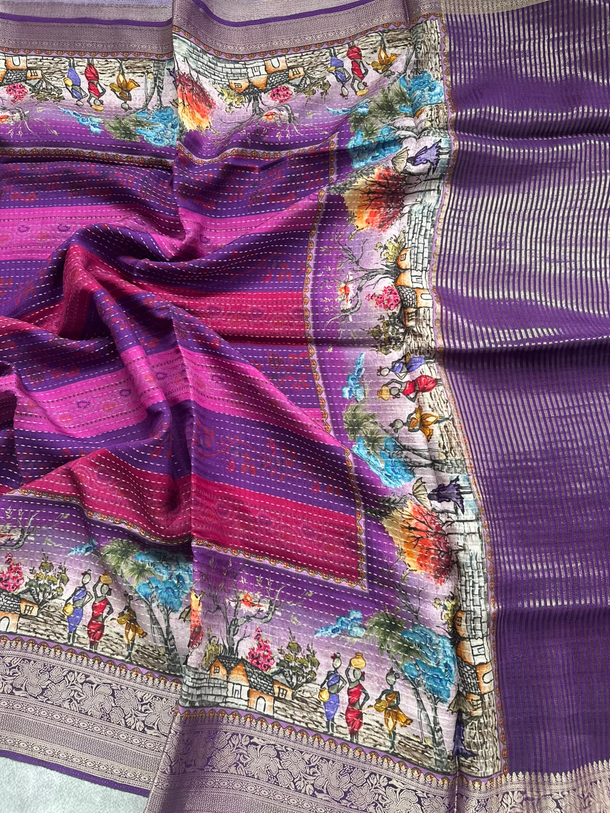 semi crepe wine color